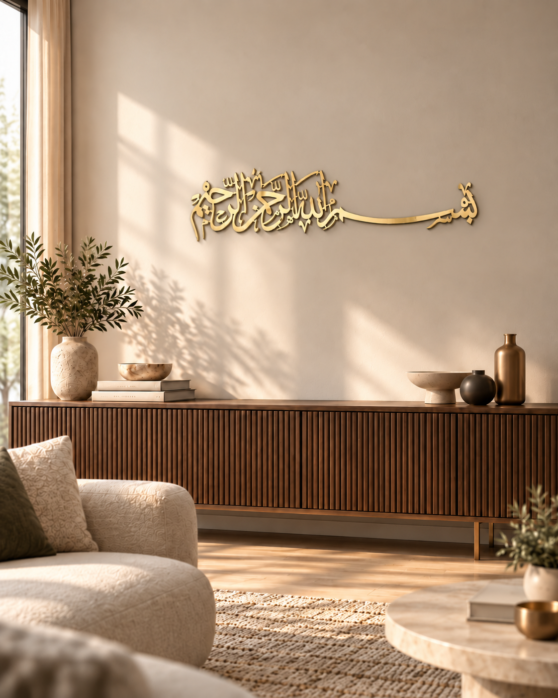 بسم الله | لوحة جدارية إسلامية من الأكريليك